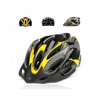 Шлем велосипедный AIR V23 черно-желтый