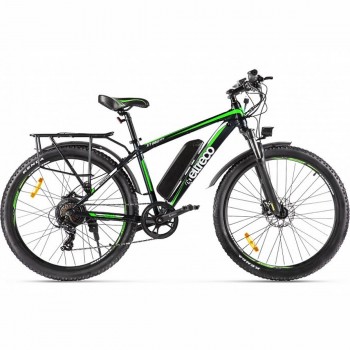 Электровелосипед велогибрид Eltreco XT 850 new (черно-зеленый)