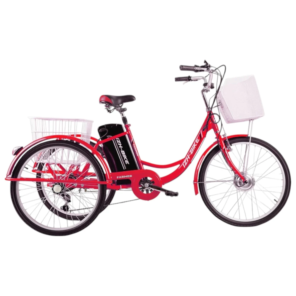 Электровелосипед IZH-BIKE FARMER 250W 36V10Ah Алюминиевая рама Красный